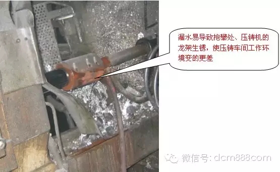  模具、壓鑄機的漏水